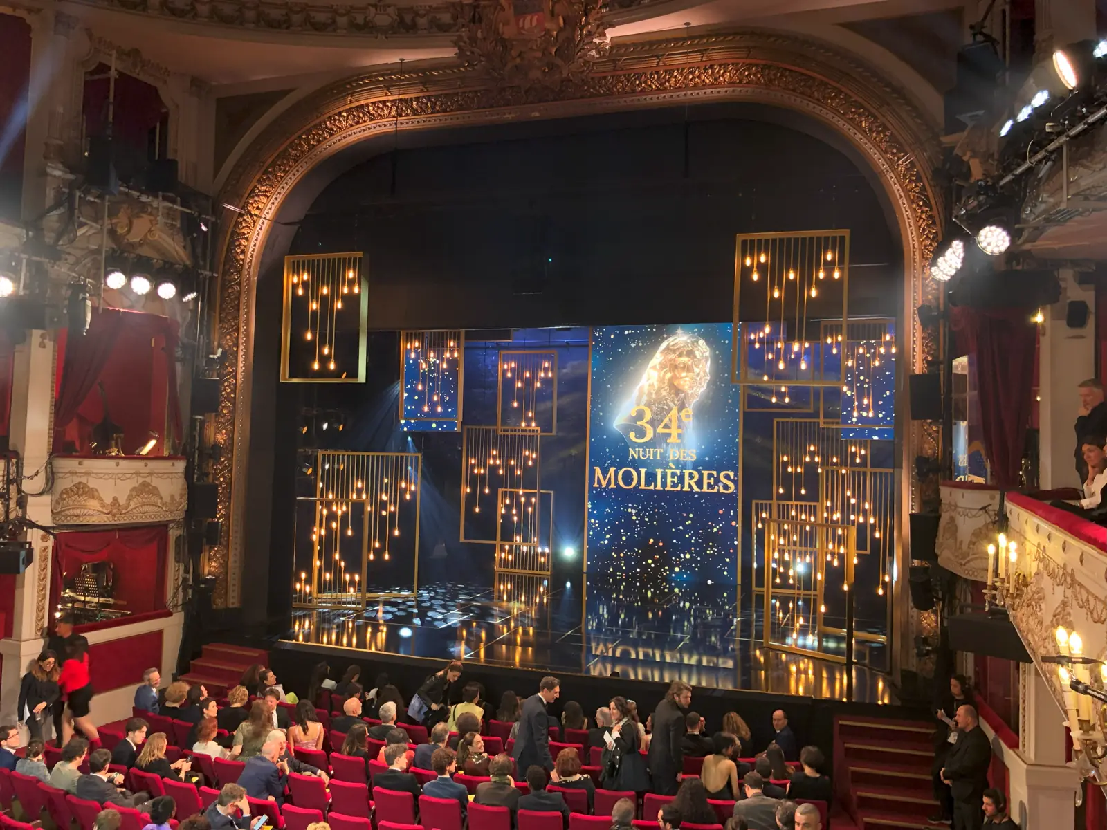 Salle de théâtre pendant la cérémonie des Molières